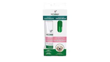 Vet's Best puppy dental kit παρέχει την καλύτερη οδοντιατρική φροντίδα για τα κουτάβια.